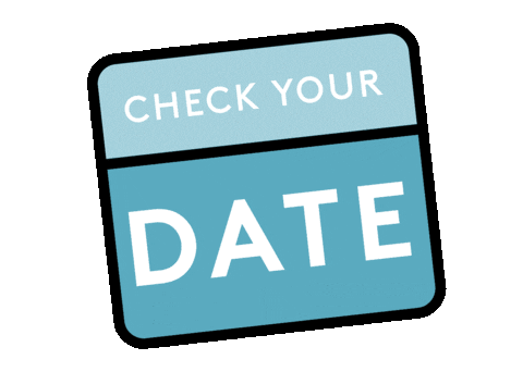Check Your Date Sticker by Rachel Sheerin