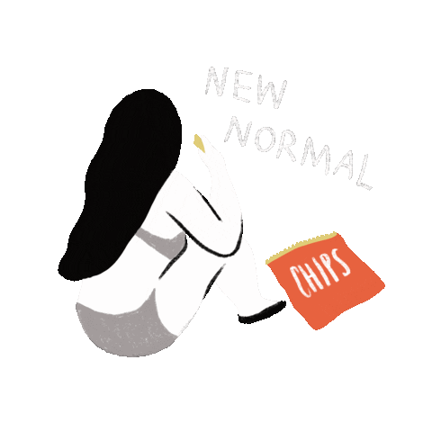 New Normal Snack Sticker by DRAWMAMA