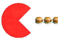 TosterBar hungry burger pacman novi sad Sticker