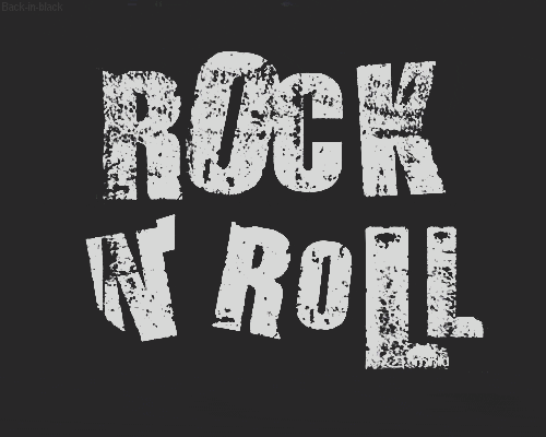 black and white rock GIF