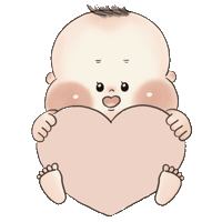 赤ちゃん Sticker by fuwakuma.yuco