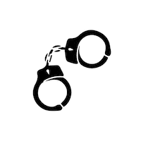 reconnews handcuffs reconnews Sticker
