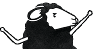 Black Sheep Dance Sticker by Hangertips