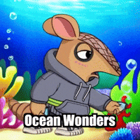 Ocean Armadillo GIF by Chillo Dillo