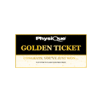 Physique Golden Ticket Sticker by Physique Management