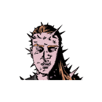 Creepy Head Sticker by Slam Disques