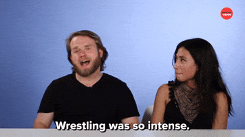 Wrestling Was So Intense 