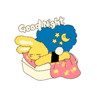 nanasmood rabbit goodnight nana 나나 Sticker