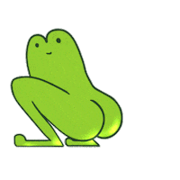 Booty Frog Sticker