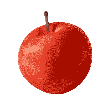 3D Apple Sticker by Jin Dallae & Park Woohyuk