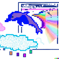 Bad Bunny Pixel Sticker by Canek