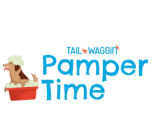 tailwagginae grooming pamper dog grooming tailwaggin Sticker