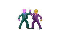 Men Happy Dance Sticker