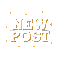 New Post Lettering Sticker