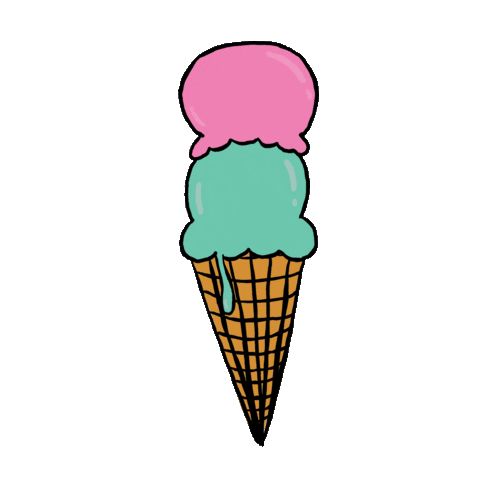 ice cream summer Sticker