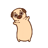 April Fools Dog Sticker by Puglie Pug