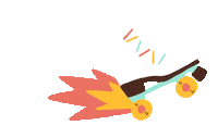 Fire Roller Sticker