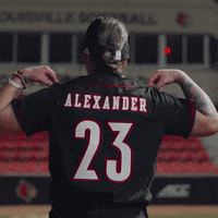 Softball Jersey Pop GIF by Louisville Cardinals