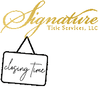 SignatureTitleServices real estate realtor realty closing time Sticker