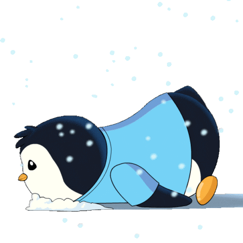 Bored Snow Sticker by Pudgy Penguins
