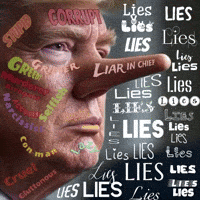 Trump Lying GIF by Maryanne Chisholm - MCArtist
