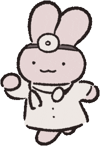 うさぎ 走る Sticker