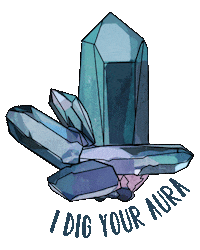 CharlieGirlGems i love you valentine meditation crystal Sticker