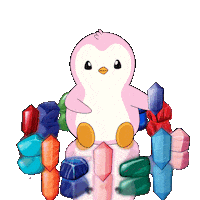 Girl Glowing Sticker by Pudgy Penguins