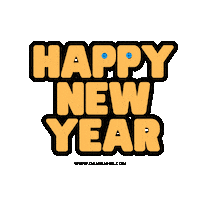 Happy New Year Celebration Sticker by Damnjobs