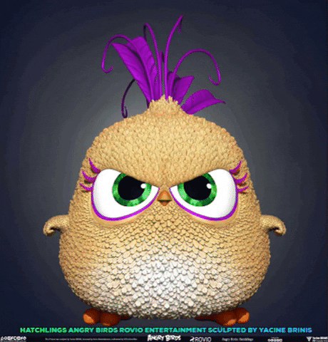 Sculpting Angry Birds GIF