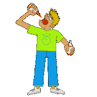 Dance Drinking Sticker by Steven Pascoe