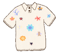 Knitting Tee Sticker by Laura Dalgaard Knit