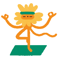 Summer Yoga Sticker by Henri Campeã