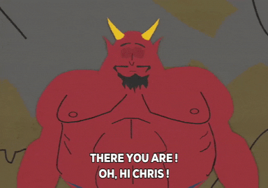 happy satan GIF by South Park 