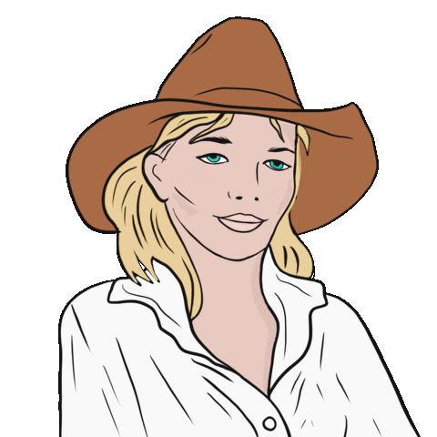 Australia Cowboy Sticker by Rhianna Moon