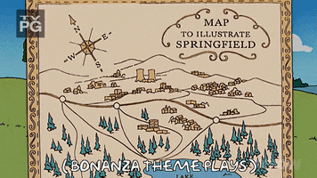 Episode 15 Map GIF by The Simpsons