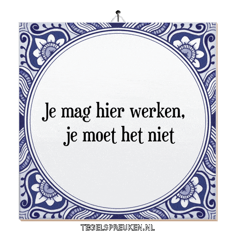 Focus Stress Sticker by Tegelspreuken.nl