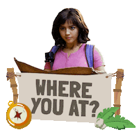 where you at map Sticker by Dora and the Lost City of Gold