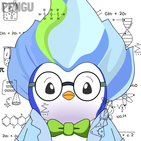 Confused Big Brain GIF by Pudgy Penguins