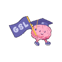 Higher Education Brain Sticker by thestampumd