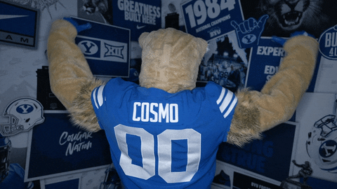 Cosmo Go Cougs GIF by BYU Cougars
