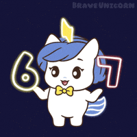 Excited Number GIF by Brave Unicorn