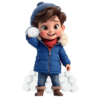 Boys Girls Winter Sticker