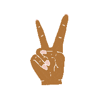 Peace Sign Sticker by Let's Party Prettier