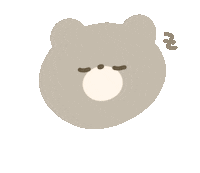 Bear 寝る Sticker