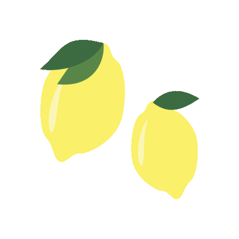 Lemon Juice Fruit Sticker