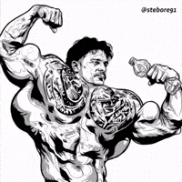 Crushing It Black And White GIF