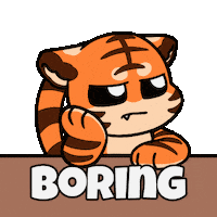 Bored Still Waiting Sticker by Christophers Genie
