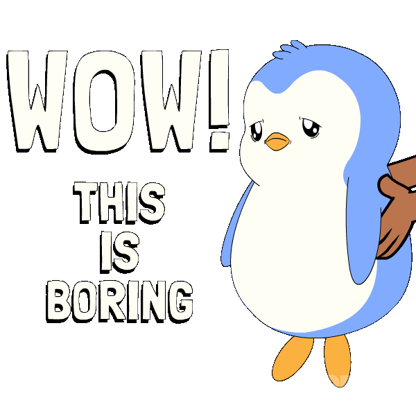 Bored Penguin Sticker by Pudgy Penguins