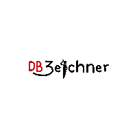 DeutscheBahnDBZeichner logo db deutsche bahn zeichner Sticker